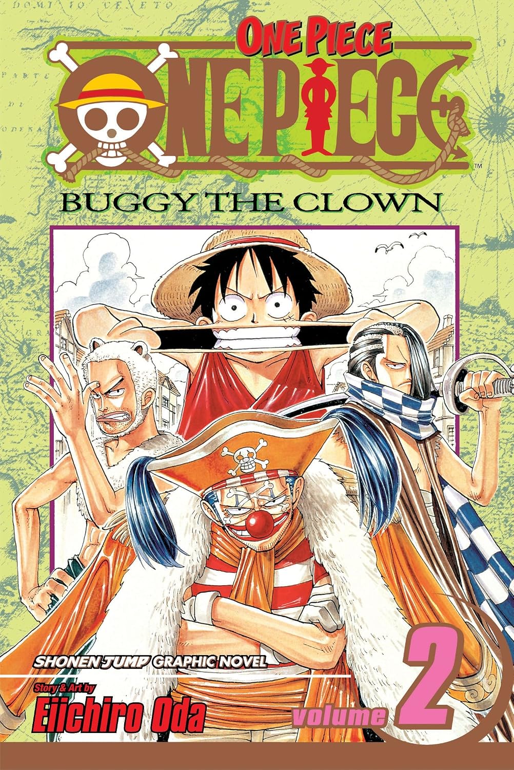 One Piece, Vol. 2 by Eiichiro Oda - Book Cover
